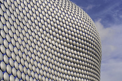 Low angle view of modern building against sky