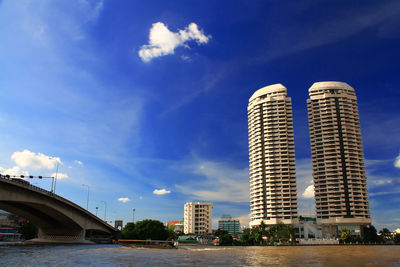 Low angle view of buildings against sky