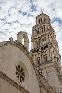 Low angle view of historic building against sky