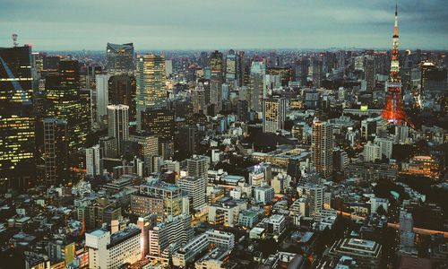 Aerial view of a city