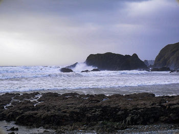 Scenic view of sea against sky