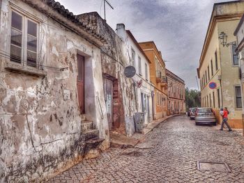 Road leading towards buildings