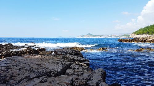 Scenic view of sea against sky