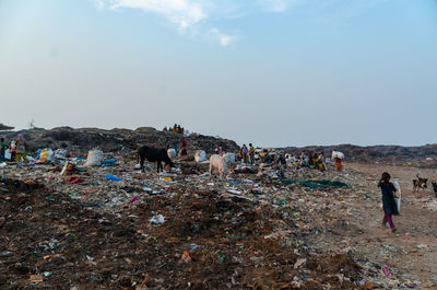 Group of people on the ground