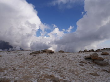 Panoramic view of landscape against sky