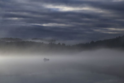 Brume en montagne sur le plateau de millevaches