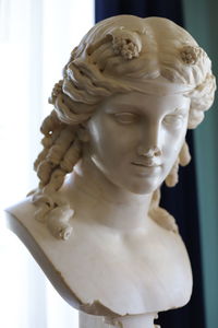 Close-up of statue in museum