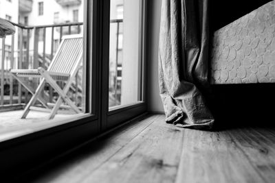 Low section of person at home