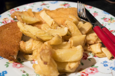 Close-up of food in plate
