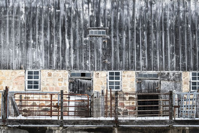Full frame shot of old building