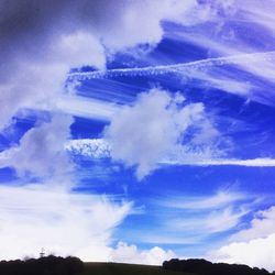 Low angle view of cloudy sky