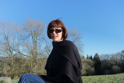 Portrait of mid adult women in park