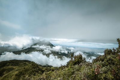 Scenic view of landscape against sky