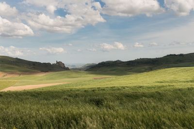 Scenic view of landscape against sky