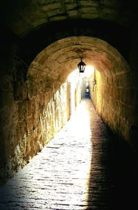 Narrow alley in narrow alley