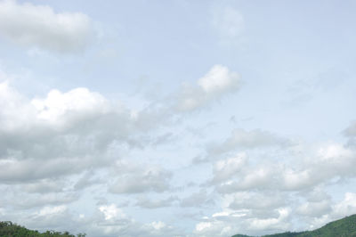 Low angle view of clouds in sky