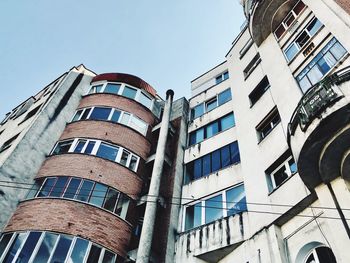 Low angle view of buildings against sky