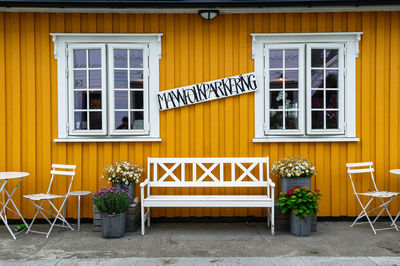 Entrance of building