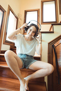 Young woman using mobile phone