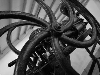 Close-up of bicycle wheel