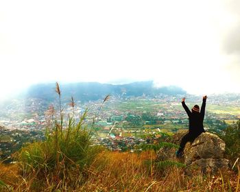 Scenic view of landscape against sky