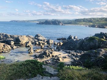 Scenic view of sea against sky