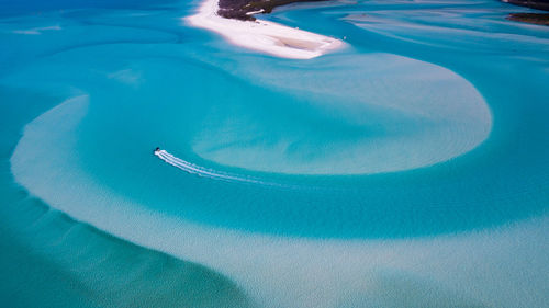 High angle view of swimming pool