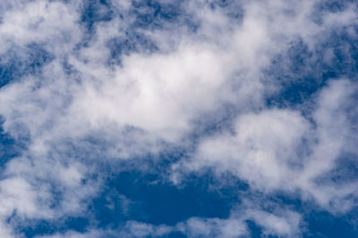 Low angle view of clouds in sky