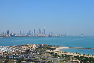 View of city at waterfront