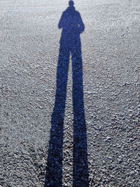 Shadow of person on wall