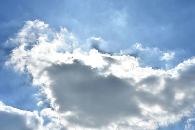 Low angle view of clouds in sky