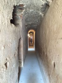 Corridor in tunnel