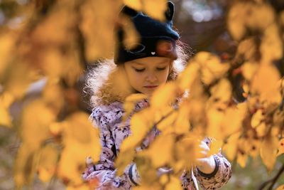 Close-up portrait of girl