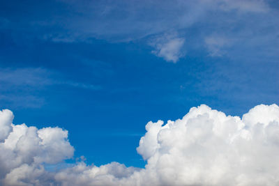 Low angle view of clouds in sky