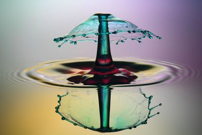Close-up of object over white background