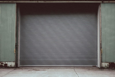 Closed shutter