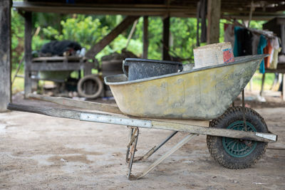 Old vintage car on land