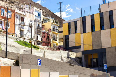 Buildings in city against sky