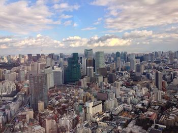 Modern cityscape against sky