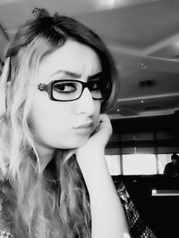 looking at camera