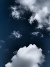 Low angle view of clouds in sky