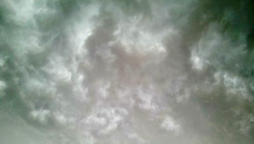 Low angle view of cloudy sky