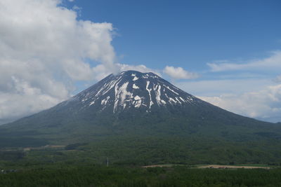 Scenic view of mountain against sky