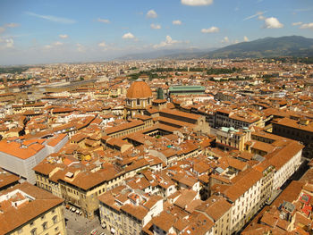 High angle view of cityscape
