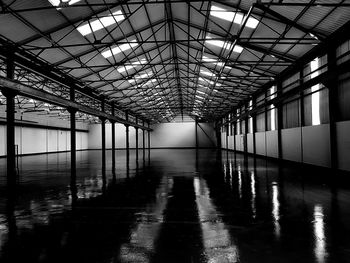 Empty corridor of building