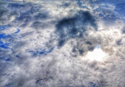 Low angle view of clouds in sky