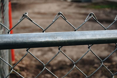 Close-up of chainlink fence