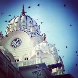 Low angle view of church against sky