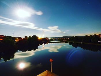 Scenic view of sunset over landscape