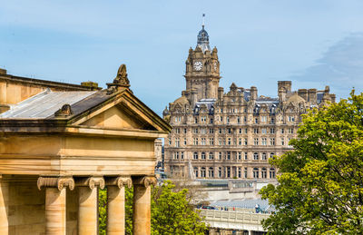 Low angle view of historical building against sky